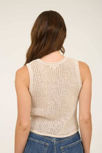 Load image into Gallery viewer, Blu Pepper - V NECK FRONT BUTTON CROCHET KNIT VEST: CHARCOAL///