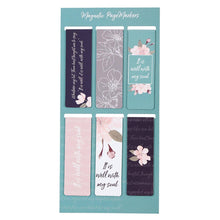 Load image into Gallery viewer, Christian Art Gifts - Magnetic Bookmark Set It Is Well ///