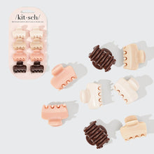 Load image into Gallery viewer, KITSCH - Recycled Plastic Mini Cloud Claw Clips 8pc Set - Rosewood ///