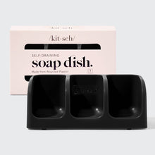 Load image into Gallery viewer, KITSCH - Self-Draining Soap Dish - Black ///