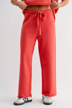 Load image into Gallery viewer, Mono B - Malibu Wide-Leg Fleece Pants: ELDERGREEN / S:M:L (2:2:2)