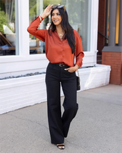 Load image into Gallery viewer, Grace and Lace - Fab-Fit Work Pant - Wide Leg in Black: Black / 14 ///