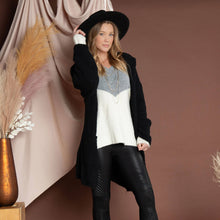 Load image into Gallery viewer, Elsie &amp; Zoey - Lacen Color Block Sweater: Latte / 2XL ///