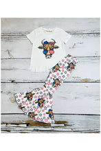 Load image into Gallery viewer, luluclothes - 4th July Stars &amp; patriotic cow printed girl set XCH0777-37H: XL ///
