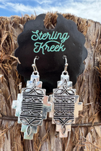 Load image into Gallery viewer, Sterling Kreek - Stitched In Aztec Earrings ///