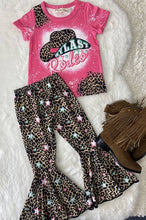 Load image into Gallery viewer, luluclothes - XCH0018-17H MY LAST REDEO top &amp; leopard bell bottom girl set: ///XXXL 7/8Y