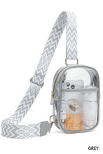 Load image into Gallery viewer, 42POPS - .._ SI-26027 Clear Sling Bag With Guitar Strap: BROWN-166357 / OS