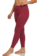 Load image into Gallery viewer, 42POPS - ,,...SI-26654 Plus Brushed Microfiber Full Length Leggings: +BLACK-171162 / 1X