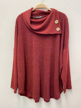 Load image into Gallery viewer, Chris &amp; Carol Apparel - Plus Knit Turtle Neck Top: MOCHA / 3X ///