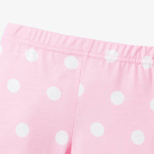 Load image into Gallery viewer, PatPat - 2pcs Toddler Girl Rose Print Top &amp; Polka Dots Print Leggings: Deep Blue / ///3-4 Years