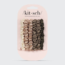 Load image into Gallery viewer, KITSCH - Ultra Petite Satin Scrunchies 6pc - Eucalyptus ///