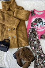 Load image into Gallery viewer, luluclothes - XCH0018-17H MY LAST REDEO top &amp; leopard bell bottom girl set: ///XXXL 7/8Y
