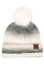 Load image into Gallery viewer, Hana - C.C Multicolor Ombre Beanie With Pom: Berry ???