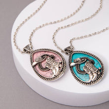 Load image into Gallery viewer, SP Sophia Collection - Western Turquoise Hat &amp; Boot Teardrop Pendant Necklace: ///Pink