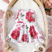 Load image into Gallery viewer, PatPat - Baby Girl Allover Floral Print Flowy Sleeveless Tank Dress: Color block /// 6-9 Months