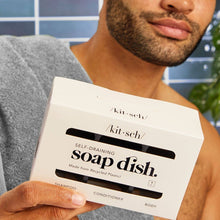 Load image into Gallery viewer, KITSCH - Self-Draining Soap Dish - Black ///