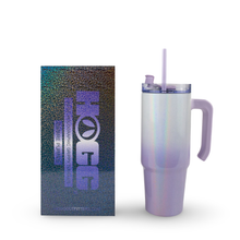 Load image into Gallery viewer, Hogg Outfitters - 30oz SUBLIMATION HOLOGRAPHIC GRIPPY TUMBLER: Ombre ///Pink