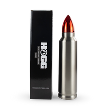 Load image into Gallery viewer, Hogg Outfitters - 32oz SUBLIMATION CLEAR BULLET TUMBLER: Red Lid ///