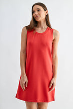 Load image into Gallery viewer, Mono B - Laguna Scuba Shift Dress: PLUM PINK / S:M:L (2:2:2)