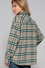 Load image into Gallery viewer, Active Basic | Active USA - /// Long Sleeve Wool Blend Plaid Button Down Casual Jacket : PNK-pink/khaki / M