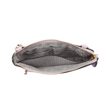 Load image into Gallery viewer, M1818COW Kendall Crossbody/Wristlet w/ Twist Lock Closure: Cow-White ///