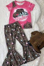 Load image into Gallery viewer, luluclothes - XCH0018-17H MY LAST REDEO top &amp; leopard bell bottom girl set: ///XXXL 7/8Y