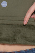 Load image into Gallery viewer, Active Basic | Active USA - Long Sleeve Crew Neck Inner Fur Seamless Top: OLV-///olive / S/M