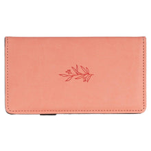 Load image into Gallery viewer, Christian Art Gifts - Checkbook Wallet Amazing Grace Floral
