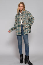 Load image into Gallery viewer, Active Basic | Active USA - /// Long Sleeve Wool Blend Plaid Button Down Casual Jacket : PNK-pink/khaki / M