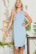 Load image into Gallery viewer, Burgundy Apparel - SLEEVELESS HI-LOW DRESS: BLACK / L ///