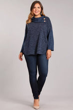 Load image into Gallery viewer, Chris &amp; Carol Apparel - Plus Knit Turtle Neck Top: MOCHA / 3X ///