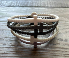 Load image into Gallery viewer, JILLIAN INK LLC - Silicone Cross Bracelet Set of 5: Neons