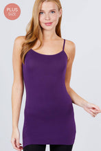 Load image into Gallery viewer, Active Basic | Active USA - [PLUS SIZE] Basic Tunic Cami w/adjustable Spaghetti Straps: Tel-Dusk Teal / 2XL