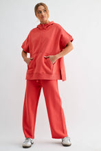 Load image into Gallery viewer, Mono B - Malibu Wide-Leg Fleece Pants: ELDERGREEN / S:M:L (2:2:2)