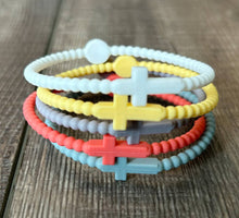 Load image into Gallery viewer, JILLIAN INK LLC - Silicone Cross Bracelet Set of 5: Neons