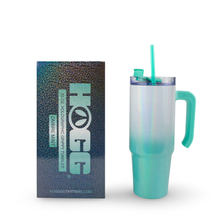Load image into Gallery viewer, Hogg Outfitters - 30oz SUBLIMATION HOLOGRAPHIC GRIPPY TUMBLER: Ombre ///Pink