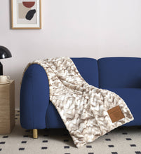 Load image into Gallery viewer, Duke Imports - "I Can Do All Things" 1-Ply Faux Fur Patch Throw 50"x60" ///