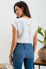 Load image into Gallery viewer, Blu Pepper - FLORAL EYELET LACE TRIM BACK BUTTON TOP: DUSTY PINK///