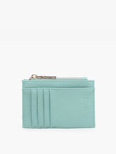 Load image into Gallery viewer, Jen &amp; Co. - Sia Zip Card Holder Wallet – Compact Vegan Leather | WL1991 : Cheetah-Rose