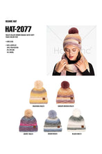 Load image into Gallery viewer, Hana - C.C Multicolor Ombre Beanie With Pom: Berry ???