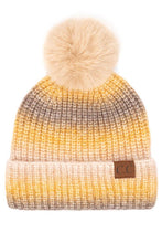 Load image into Gallery viewer, Hana - C.C Multicolor Ombre Beanie With Pom: Berry ???