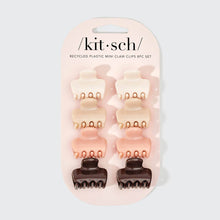 Load image into Gallery viewer, KITSCH - Recycled Plastic Mini Cloud Claw Clips 8pc Set - Rosewood ///