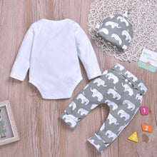 Load image into Gallery viewer, PatPat - 3-piece Baby LITTLE PEANUT Bodysuit Pants with Hat Set: Multi-color / 9-///12 Months