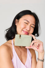 Load image into Gallery viewer, Jen &amp; Co. - Sia Zip Card Holder Wallet – Compact Vegan Leather | WL1991 : Cheetah-Rose