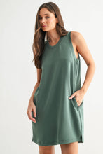 Load image into Gallery viewer, Mono B - Laguna Scuba Shift Dress: PLUM PINK / S:M:L (2:2:2)