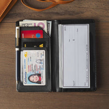 Load image into Gallery viewer, Christian Art Gifts - Checkbook Wallet Amazing Grace 2 Cor. 12:9
