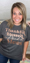 Load image into Gallery viewer, Fox and Owl Apparel - NEW FALL THANKFUL BLESSED SEASONAL  /// COZY GRAPHIC TEE: M