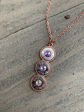 Load image into Gallery viewer, Jill's Jewels - Rose gold triple 45 Auto Bullet Necklace ///