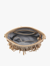 Load image into Gallery viewer, Jen &amp; Co. - Sadie Suede Fringe Crossbody w/ Guitar Strap | M2045 : Dark Brown