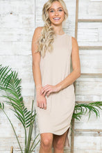 Load image into Gallery viewer, Burgundy Apparel - SLEEVELESS HI-LOW DRESS: BLACK / L ///